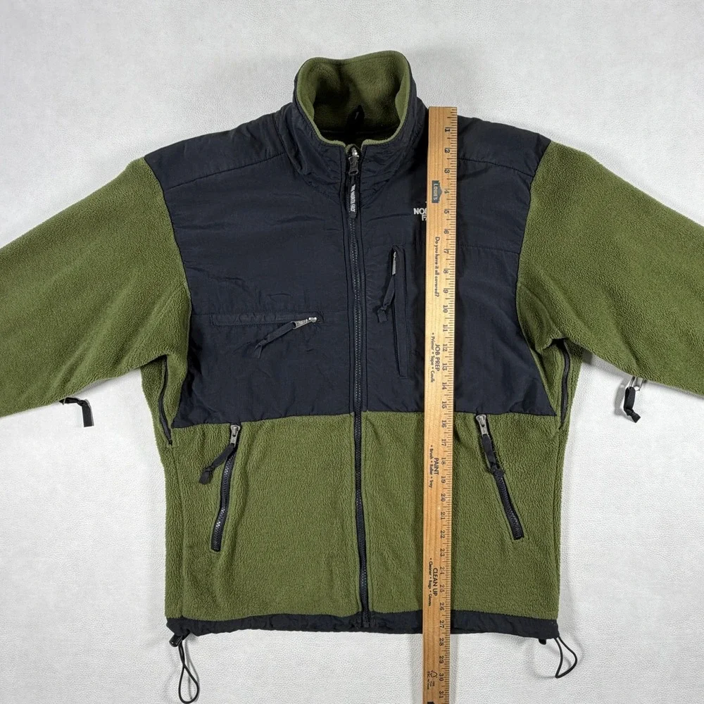 Vintage The North Face Denali Fleece Jacket Mens Medium Olive Green Full Zip